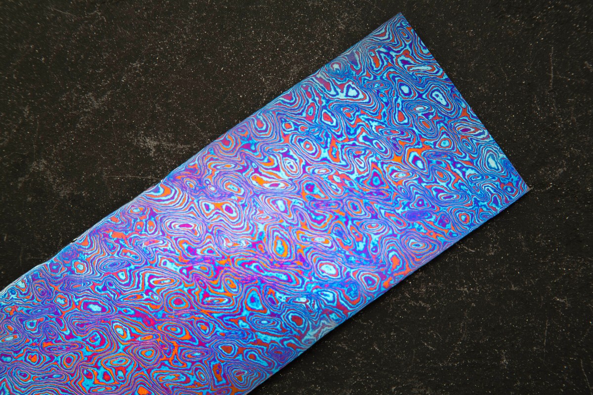 ティマスカス・ディスクプレート (チタン合金製ダマスカス) Timascus ティマスカス・ロングプレート (チタン合金製ダマスカス