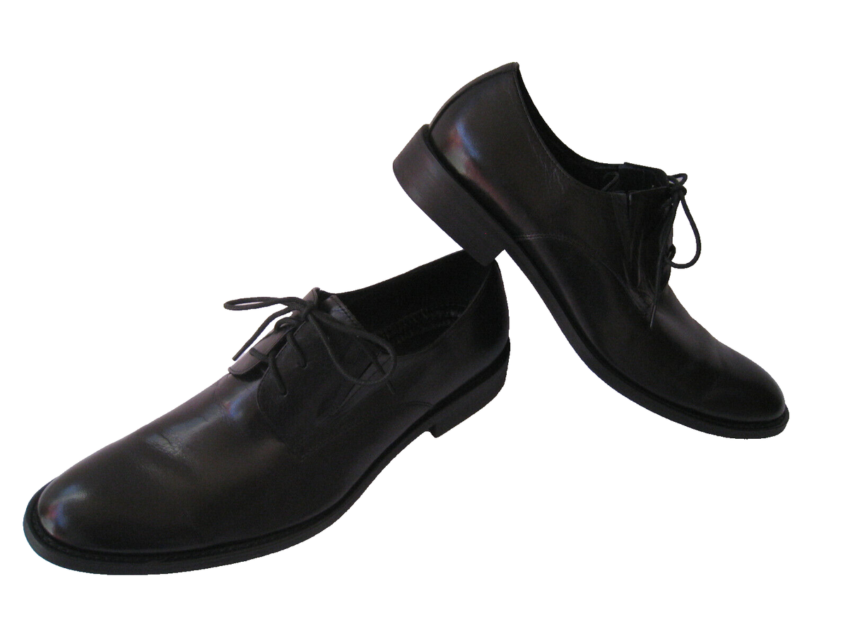 VIA SPIGA STUDIO SWING TIME BLACK LEATHER OXFORDS MEN display picture 2
