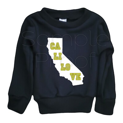 Toddlers Sweatshirt Cali Love State Halloween Funny Horror All Sizes Available 