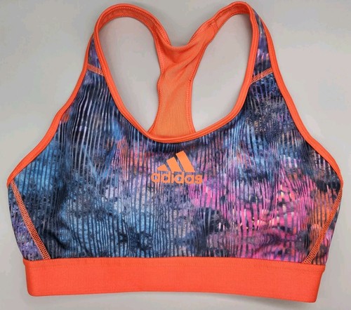 Adidas Aeroready Women's Size Medium GL0586 Multicolored Training Sports Bra - Picture 2 of 7