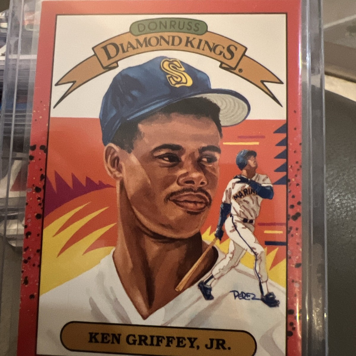 Ken Griffey Jr 1990 Donruss Diamond Kings ERROR 1989 On Back Ken Griffey Jr 1990 Donruss Diamond Kings ERROR 1989 On Back