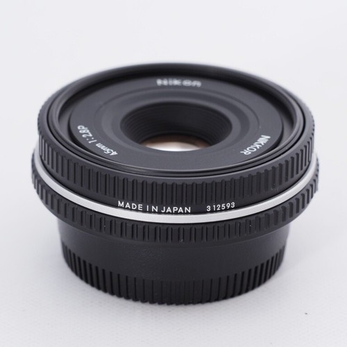 Near Mint Nikon Ai-s Nikkor 45mm f/2.8 P Black Pancake Lens From Japan - Bild 3 von 8