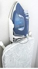 Iron Board with Hooks for Laundry Room Organization and Storage