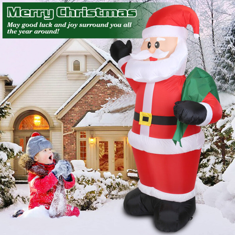 6.4ft Inflatable Christmas Giant Santa Claus Light Up with