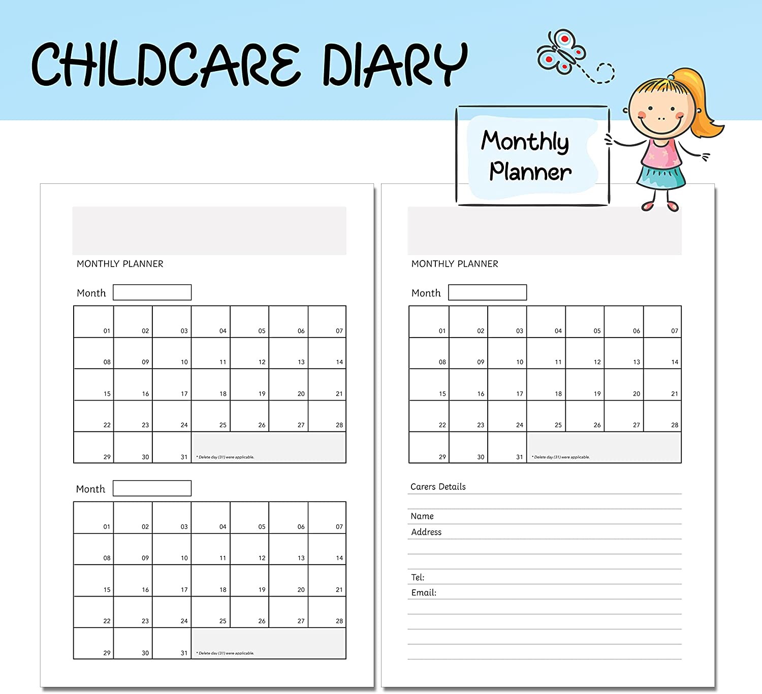 Childcare Daily Diary, 100 Page Diary, Childminding, Nurseries, EYFS ...