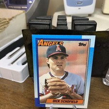 Dick Schofield - 1990 Topps #189 - California Angels Baseball Card