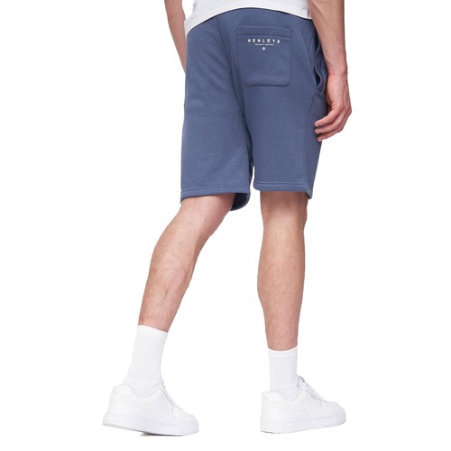 Henleys Metafone Mens Casual Comfort Summer Bottoms Jog Shorts Blue - Picture 4 of 5