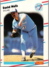 1988 Fleer Update #U-69 David Wells (RC) Blue Jays Yankees