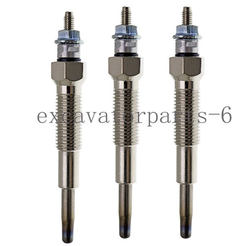 185366060 Fits For JCB 135 150 160 165 170 175 180 190 3 Heater Glow Plugs - Picture 3 of 4