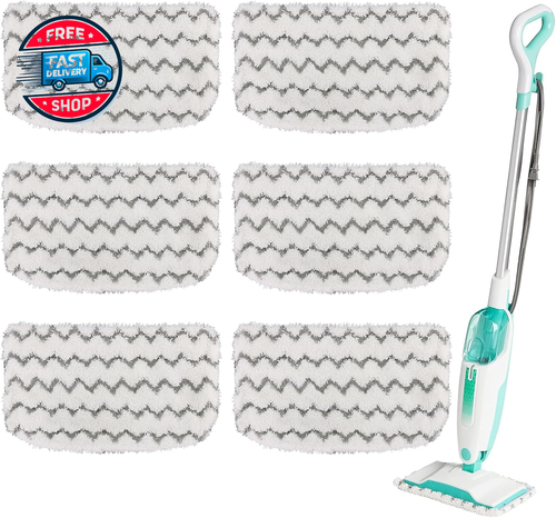 6 Pack Microfiber Steam Mop Pads Replacement for Shark Steam Mop S - 第 11/12 張圖片