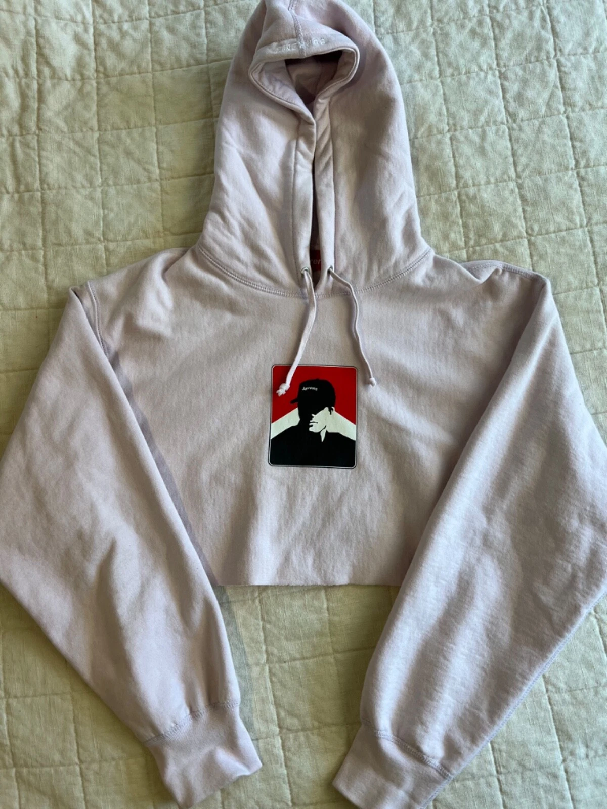Sweat shirt à capuche Supreme Portrait coupé en « violet clair » taille M