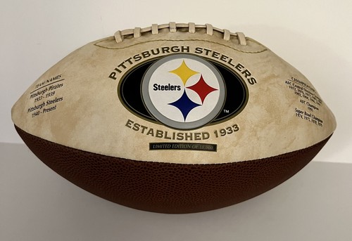(2) Pittsburgh Steelers Commemorative Footballs. SUPERBOWL 43 MINT Cond - Picture 2 of 12