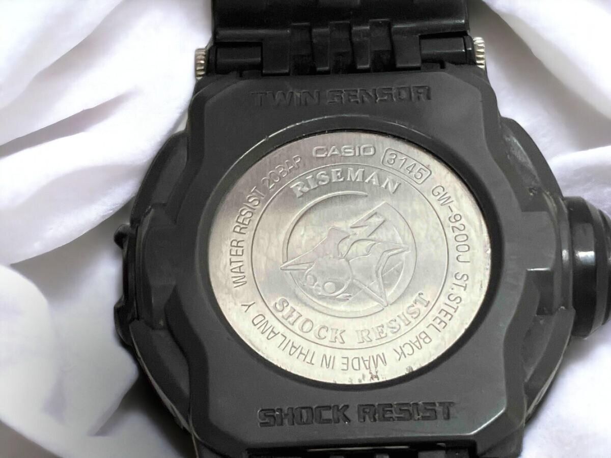 CASIO G-SHOCK GW-9200J-1JF Riseman Black Solar Digital Watch CASIO G-SHOCK GW-9200J-1JF Riseman Black Solar Digital Watch