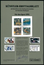 RFA ARTISTA ETB 1992/05 OLÍMPICOS OLÍMPICOS MONTAR ESGRIMA MONTAR CABALLO DE ESGRIMA