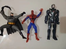 Lot of 3 Marvel & DC 11” Action Figures 