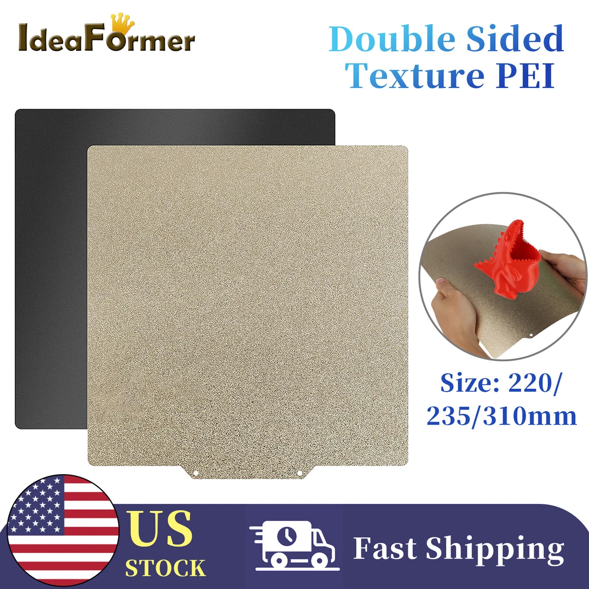 X LONGER Lifespan Flexible PEI Sheet Bed 235 X 235, 41 OFF