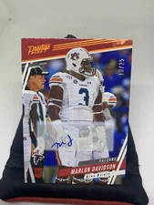 2020 Prestige Xtra Points Marlon Davidson /25 Auto SP Atlanta Falcons Rookie H1