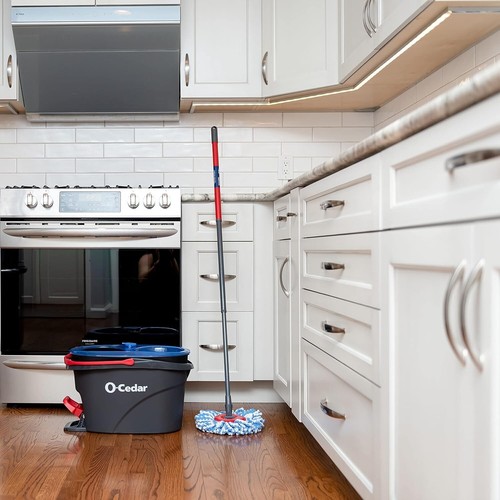 Efficient Spin Mop System with Dual-Chamber Bucket & Machine Washable Heads - Picture 20 of 21
