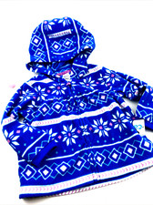 Baby Carter's Sweater Top Size 18m Girls Blue Hooded Zipper Soft Children Kids