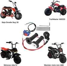 mini bike throttle assembly 7/8" Throttle Cable Accelerator Handlebar Grip