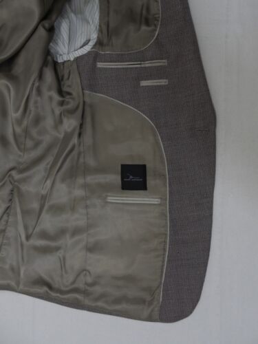 Marc Anthony $225 Mens 100% Wool Coat 40 R Blazer Jacket Slim Taupe Khaki Defect - Picture 5 of 12