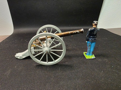 Vintage W. Britain Confederate Artillery No.2058 With Original Box Civil War - Picture 4 of 12