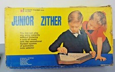 Vintage Junior Zither La Cetra Magica Italy w/ Music Sheets Extra Strings