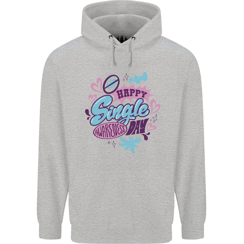 Happy Single Day Anti Valentines Romance Childrens Kids Hoodie - Picture 48 of 84