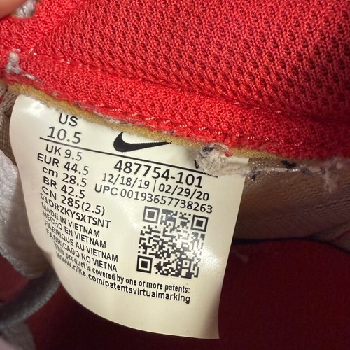 Nike Air Tailwind 79 Habanero Red Men's Size 10.5 White Sail 487754-101 Sneakers - Picture 11 of 11