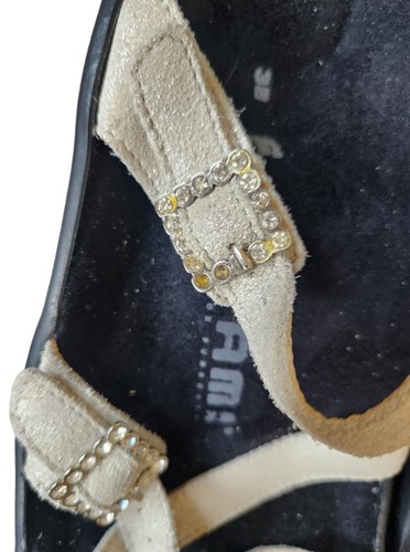 Tatami by Birkenstock Morgan Adjustable Strap Sandals Rhinestone Buckle Women 38 - 第 3/4 張圖片