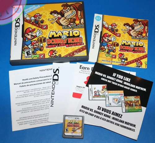 TESTED Nintendo DS Game USA Authentic MARIO VS DONKEY KONG Mini-Land Mayhem CIB