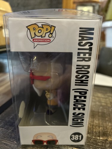 Funko Pop! Vinilo: Dragon Ball - Master Roshi (Peace Sign) - Edición Especial #381 - Imagen 2 de 6