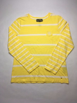 ralph lauren yellow striped shirt