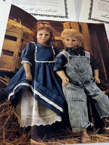 Zwei Annette Himstedt American Heartland Prairie Kids 22" Puppen Toni & Timi (Box) - Bild 12 von 14