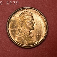 1909 VDB Lincoln Wheat Cent "Very Choice BU Red Brown" Free S/H After 1st Item 