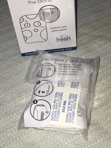 Fresh Products Door Fresh Air Freshener Dispenser, The Drone, White, New In Box - Picture 7 of 7