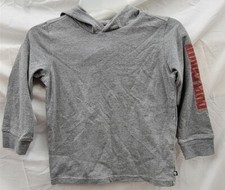 New TImberland Boys 4T Hooded Long Sleeve Logo T-Shirt Heather Gray