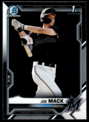 Joe Mack 2021 Bowman Draft Chrome Rookie 1st Card RC #BDC-159 Miami Marlins