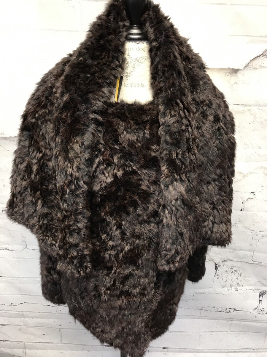 Fendi Convertible Squirrel Fur and Cashmere Jacket Size 42. NWT