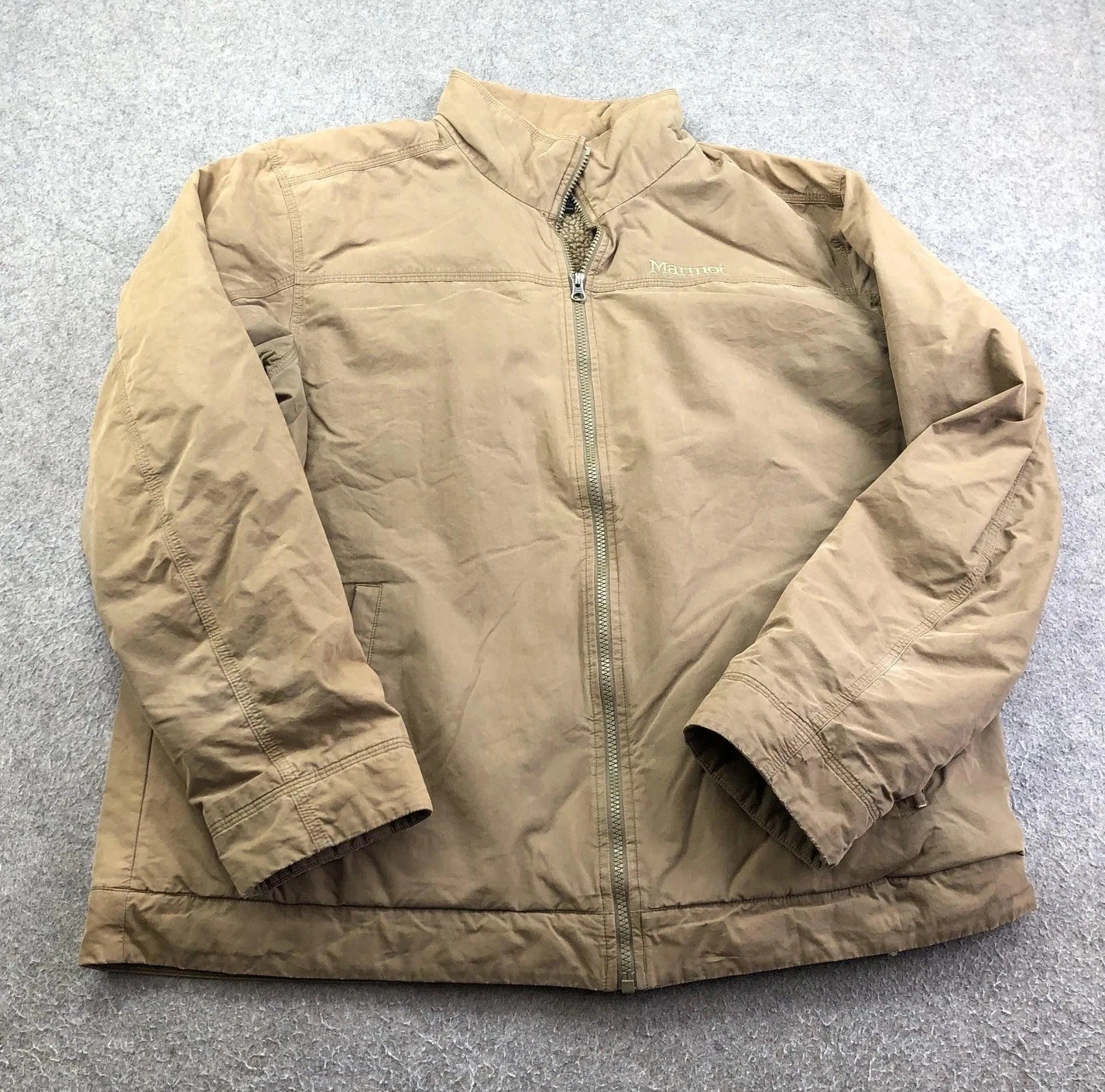Marmot Jacket Mens XL Brown Canvas Sherpa Lined Full Zip Insulated Outdoor
Opens in a new window or 
