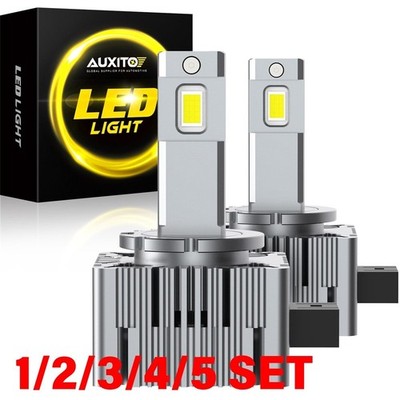 D1S D1R LED Headlight Bulbs 24000LM 120W 6500K  White 500% Brightness Y19 1-5SET
