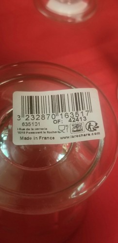 La Rochere France 4" Footed Glass Perigord Tumblers Set of 4 Juice Water 6 Fl Oz - Picture 5 of 6