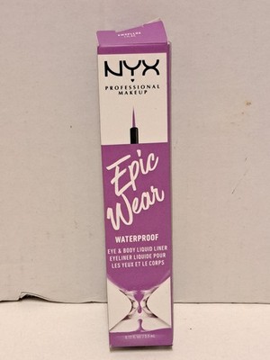 NYX Professional Epic Wear Liquid Liner lila wasserfester Eyeliner - 0,12 fl. Oz.