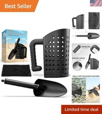 Portable Sand Scoop  Shovel Combo for Treasure Seekers - Weather Resistant