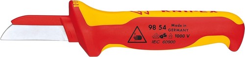 Knipex 1000V VDE Insulated Cable Knife, 180 mm Size - Picture 1 of 6