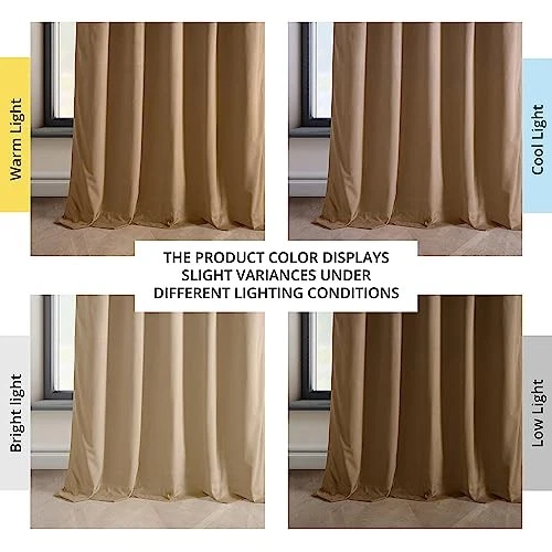 HPD Half Price Drapes Heritage Plush Velvet Curtains 108 Inches Long Room - Image 4 of 4