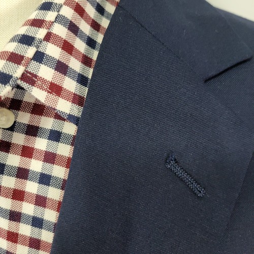 Nordstrom Men's Sport Coat Blazer Two Button Navy Blue Wool Spandex Blend 50L - Picture 9 of 17