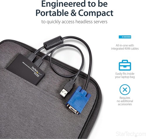 StarTech.com Crash Cart Adapter – 1920 x 1200 – Portable Laptop USB 2.0 to KVM C - 第 9/9 張圖片