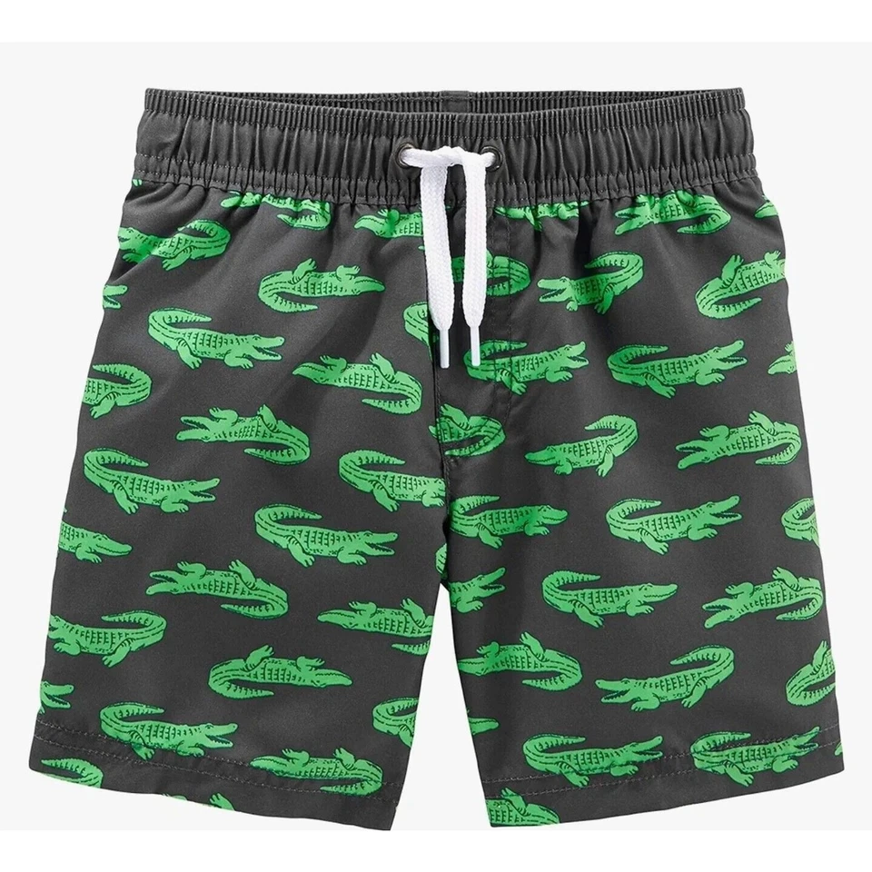 Carter's 泳装防晒泳衣套装锋利鳄鱼婴儿男孩 12 个月 — 第 3/3 张图片