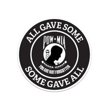 Pow Mia Veteran Sticker Decal